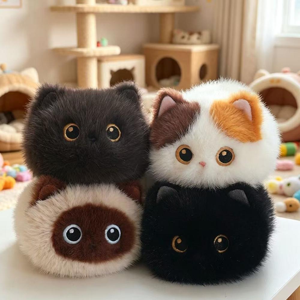 20Cm Peluche Gatto Carino Morbido Soffice Mini Animale di Peluche Gatto Kawaii Gattino Rotondo Peluche Per Ragazze Regalo di Compleanno Bambola Rilassante