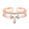 Light Luxury Fashion Niche Double-layer Bow Ring