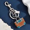 Miniature Bag Charm Vintage Enamel Luggage Briefcase Keychain Gifts For Corporate Women Travel Lovers