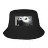 African Gray Parrot Art Softy Bucket Hats Panama Hat Children Bob Hats Hip Hop FisherUnisex Hats Summer Beach Fishing Unisex