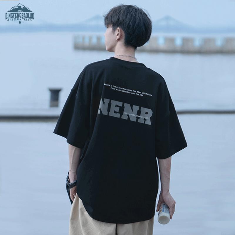 Dingfengbaoluo DFBL017 Men s Printed Cotton T-Shirt 3XL