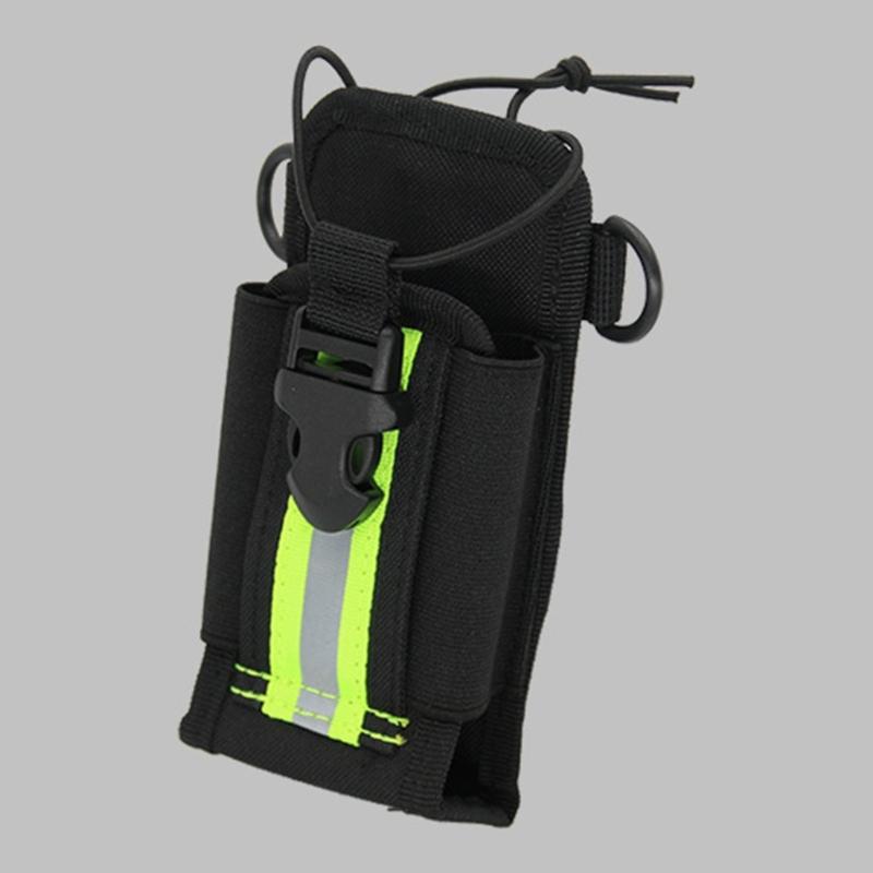 Adjustable Belt Mount Radio Pouch with Clip For GP328 P8268 PD780 Waist or Backpack Tactical Style Reflective Safety Nylon