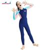 Children's Swimsuit One-piece Long-sleeved Girls 'student Training Sunscreen Quick-drying Hot