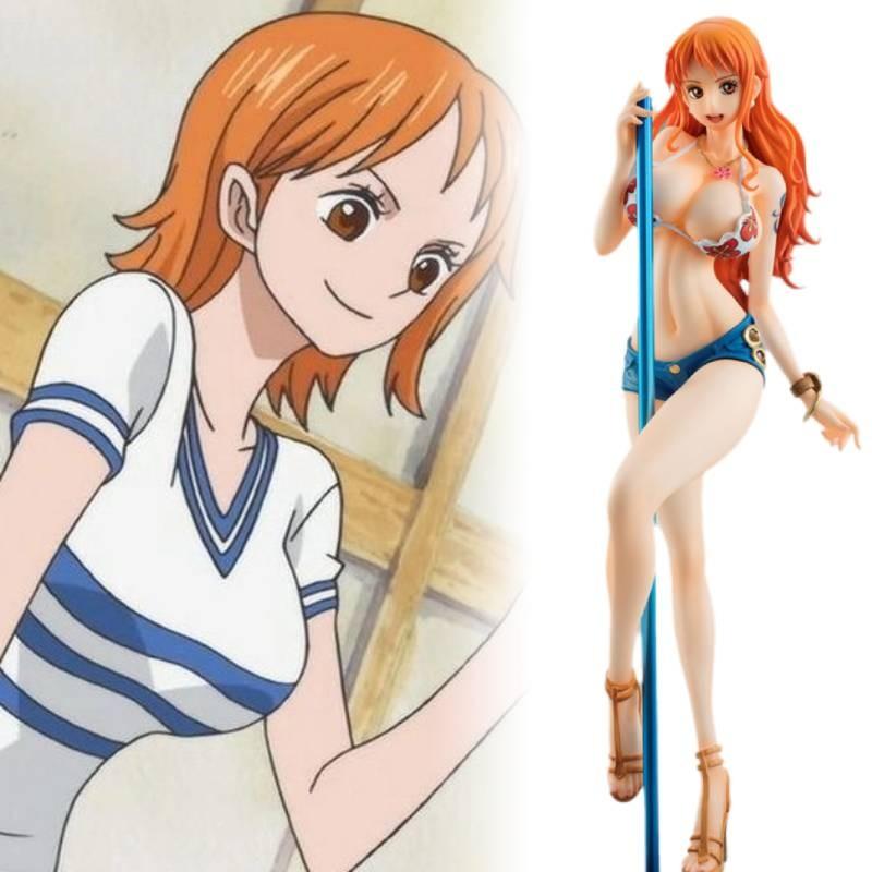 Piece One Nami Figurine Swimwear Pole Dance Anime Model Garnish Christmas Gift
