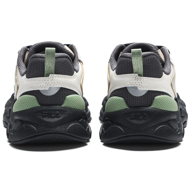 FILA Y2K Mesh Fabric Synthetic Leather Sport Retro 3M Reflective Low-Top Lifestyle Casual Shoes Women sneaker Asphalt-Gray Beige F12W312103FAM