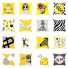 Nordic Yellow Small Fresh Bay Window Pillowcase Fashionable and Versatile Home Living Room Bedroom Sofa Backrest