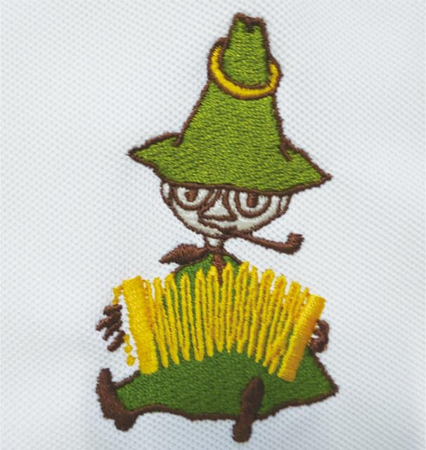 Moomin Snufkin Dry Polo Shirt White Size M Women's