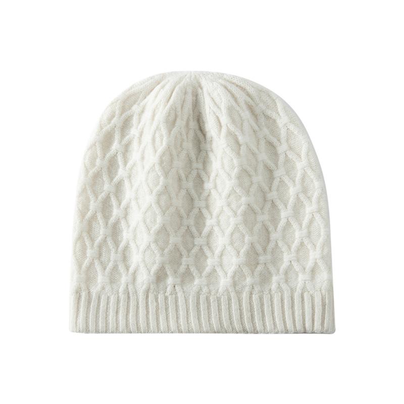 Autumn and winter new thickened cashmere hat versatile hat solid color warm wool hat European and American men's and women's knitted hat warm