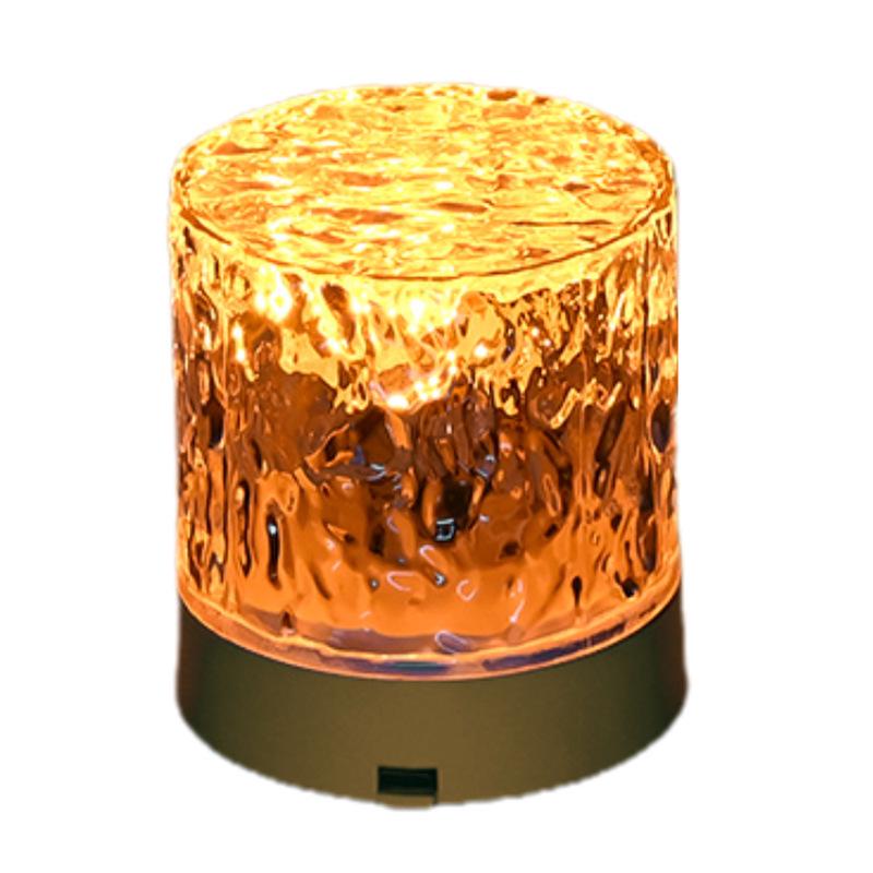 Rotating Ripple Atmosphere Projector: Warm Bedroom Night Light