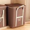 Household Large Capacity Clothing Storage Box, Double Zipper Sealed Quilt Organizing Bag, Foldable Design with Handle