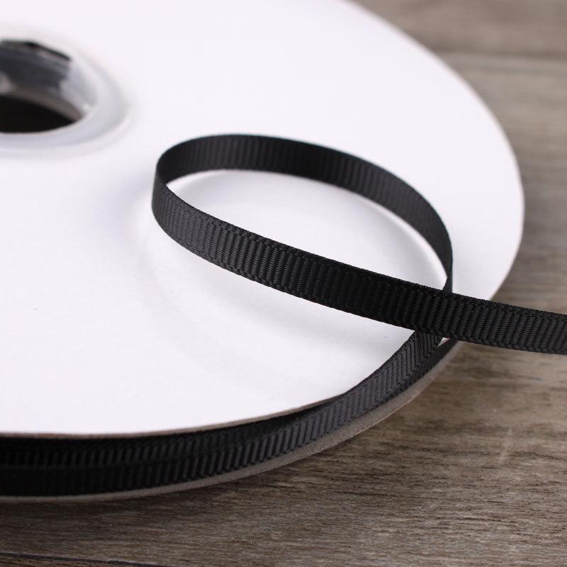 6mm Double-Sided Ribbed Satin Ribbon for DIY Bows, Hair Accessories, Packaging, and Weaving Decorations