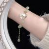 Imitation Hetian Jade Butterfly Bracelet - Women's Elegant Design, Versatile Chinese Style, Perfect Daily Accessory or Best Friend Gift.