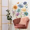 Färgglada Blommor Sovrum, Vardagsrum, Entréhall, TV-bakgrund, Dekorativa Väggklistermärken