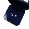 Star Moon Stud Earrings Female 2019 Hipster Asymmetrical Temperament Internet Celebrity Pure Earrings Earrings