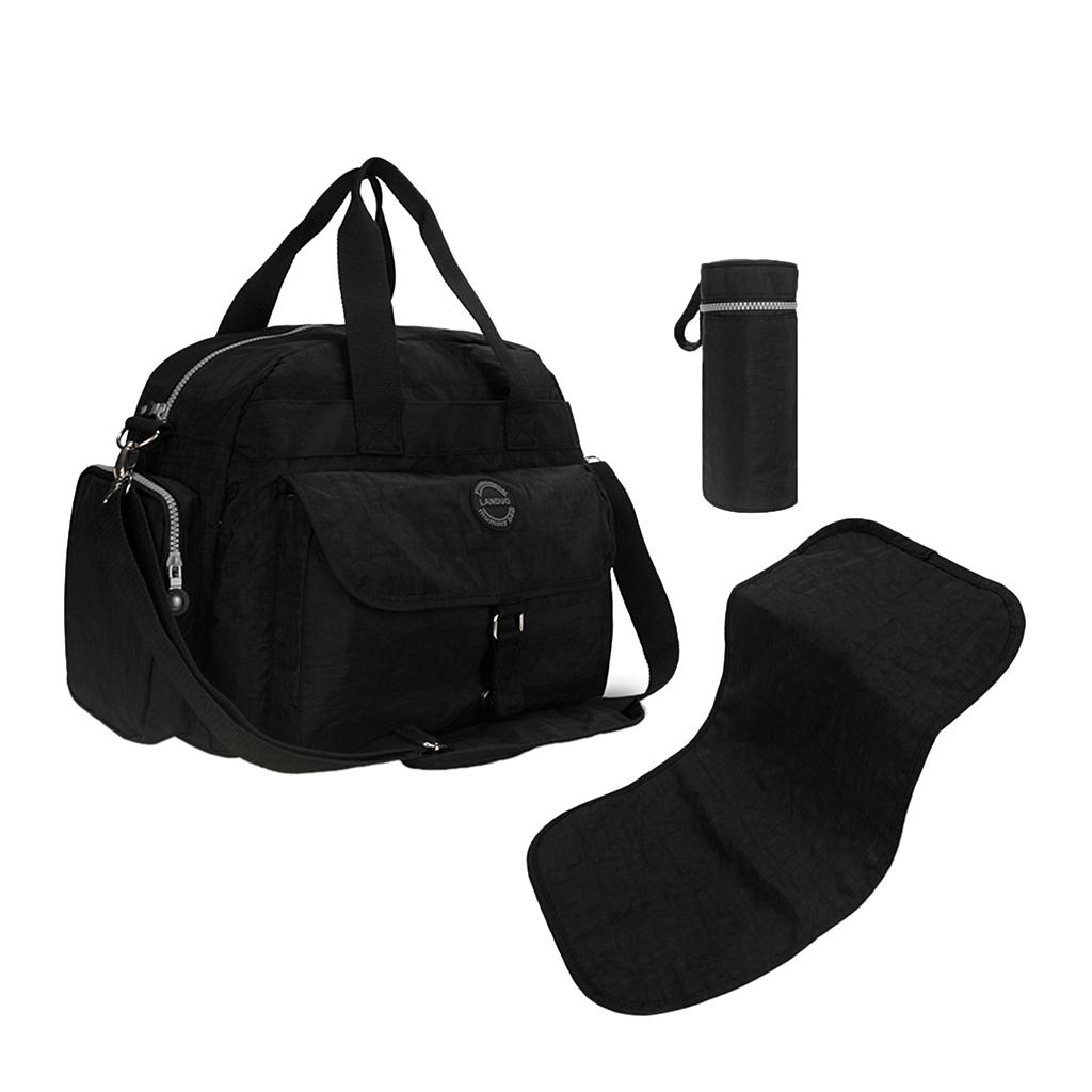 Buy Baby Diaper Tote Bag Travel Organizer Changing Pad Bottle Holder