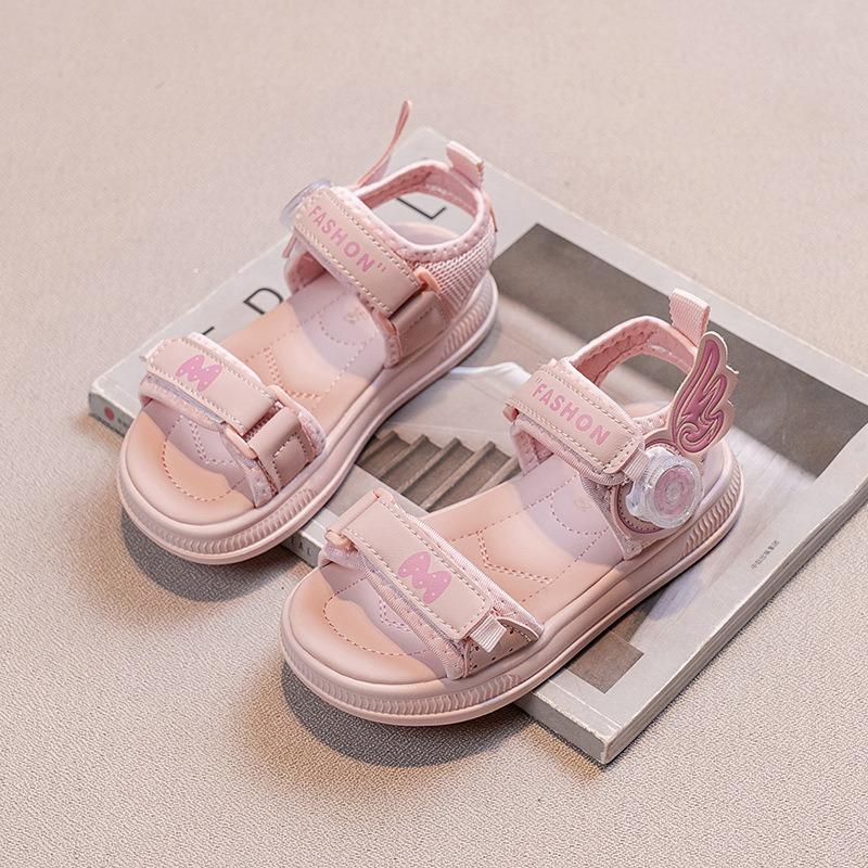 New Summer Kids' Casual Sports Shoes - Fashionable All-Match Soft Sole Sandals for Big & Little Girls