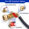 Propane Tank Refill Adapter Kit 3Ft Hose With Safety Shutoff Valve Fill 1Lb Bottles From 20Lb Kitchen Accessaries