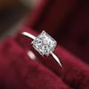 Sterling Silver Zircon Engagement Ring for Women - European & American Fashion, 925 Silver Jewelry