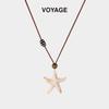 Starfish Pendant Summer Necklace – Beach Style Accessory for Women, Perfect with Skirts and Sweaters