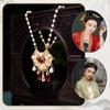 Chinese Style Vintage Hanfu Necklace Flower Ruyi Pearl Choker Longevity Lock Pendant  Party