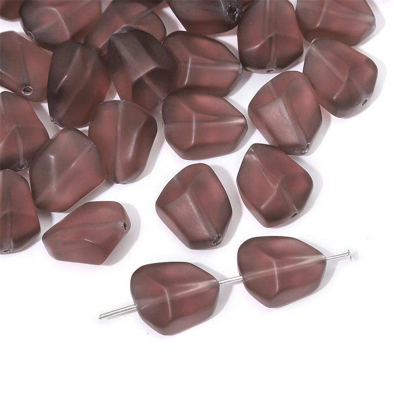 

Хрустальные стеклянные бусины с плоским камнем, матовая поверхность, свободные бусины-разделители для DIY ожерелья, браслета, изготовления ювелирных изделий 10pcs темно-фиолетового