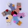 Chaussettes en coton doux pour enfants de 0 à 12 ans, chaussettes de Sport à rayures chaudes, mignonnes, avec dessin animé, pour garçons et filles, cadeau d'automne et d'hiver pour enfants de 0 à 12 ans