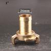 Quick Connect Brass Hose Section Adapter For German Garden System Industry Workshop Water Pipe Fittings 1 Pack
