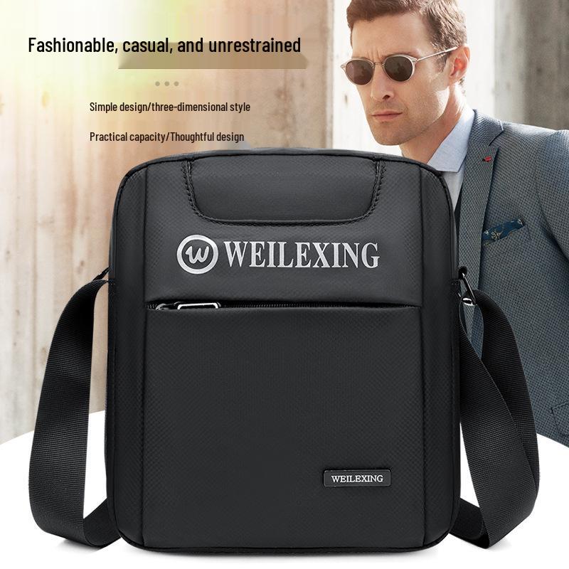 

Men s Large Capacity Waterproof Casual Crossbody Shoulder Bag for Summer Travel світло-сірий колір