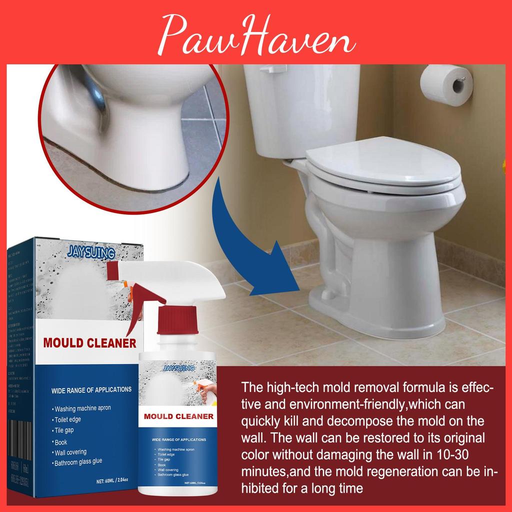 Spray Puternic pentru Îndepărtarea Mucegaiului Pentru Plafoane și Faianță de Baie Soluție de Curățare cu Efect Multiplu 60ml