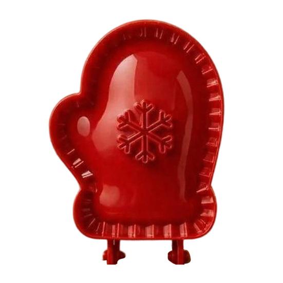 Festive Pastry Molds Christmas Hand Press Pie Mold, Plastic Dough Baking Gifts for Enthusiasts Neatly Cut Cookie Cutters DIY Holiday Treats