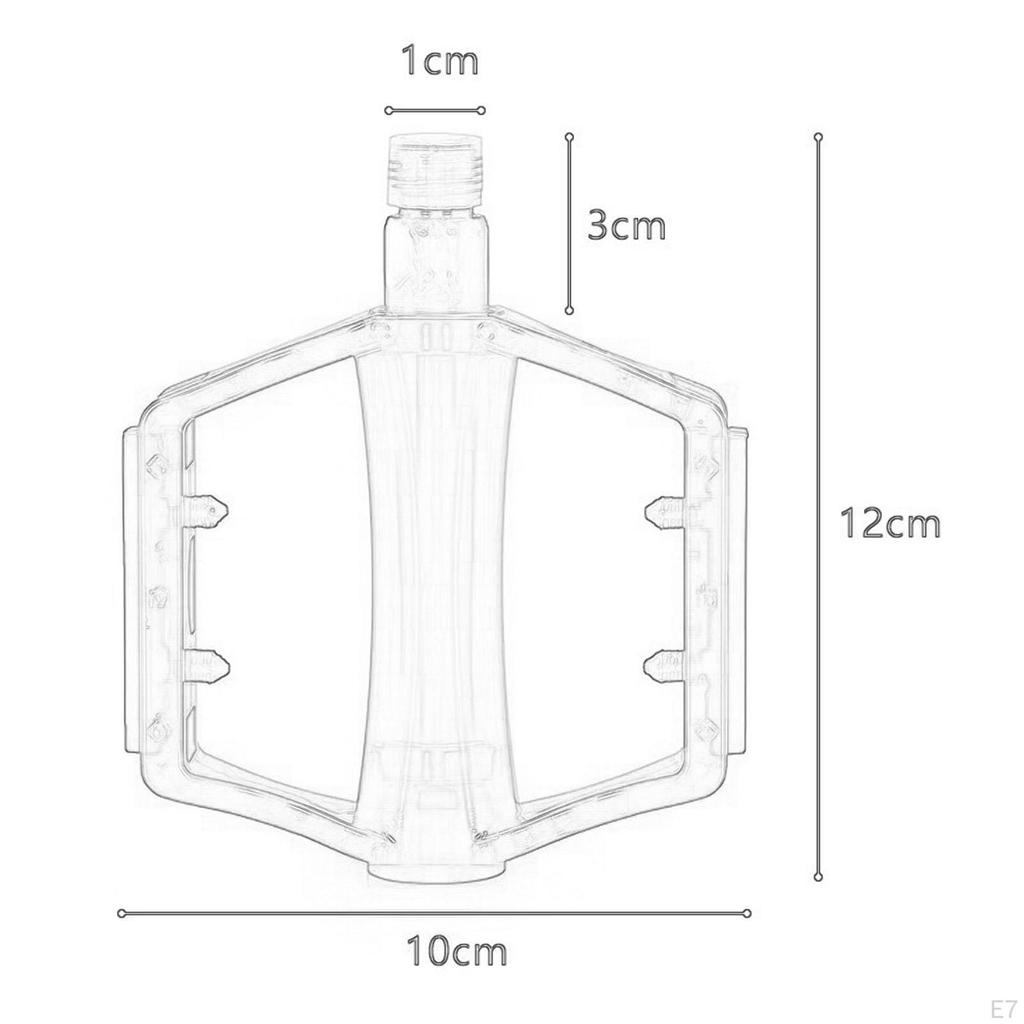 2Pcs Bicycle Pedals Bike Durable Universal Accessories Lightweight Flat Pedal Cycling