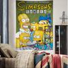 Cartoon TThe Cool SSimpsons Printed Large Wall Tapestry Hanging Tarot Hippie Wall Rugs Dorm Art Home Decor
