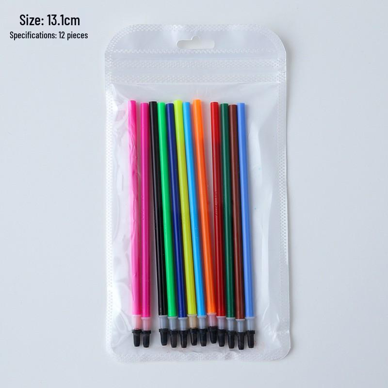 Orange Grove Frosted Transparent Pen: 0.5mm Water-based Ink, Korean Style, Colorful Student Design