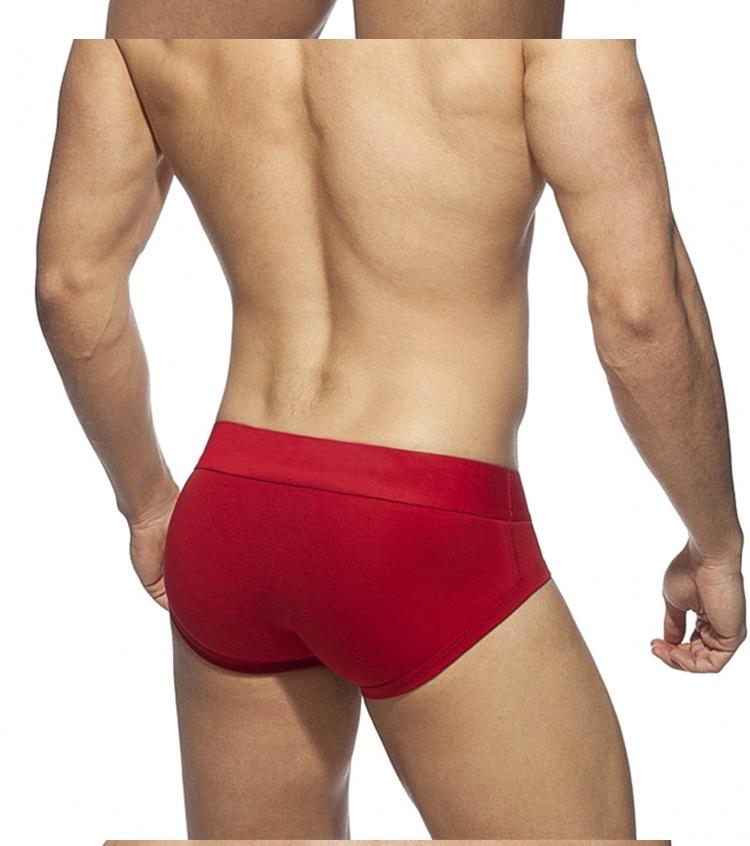 Trendy Herren-Slips aus Baumwolle mit niedriger Taille und atmungsaktivem U-Konvex-Beutel