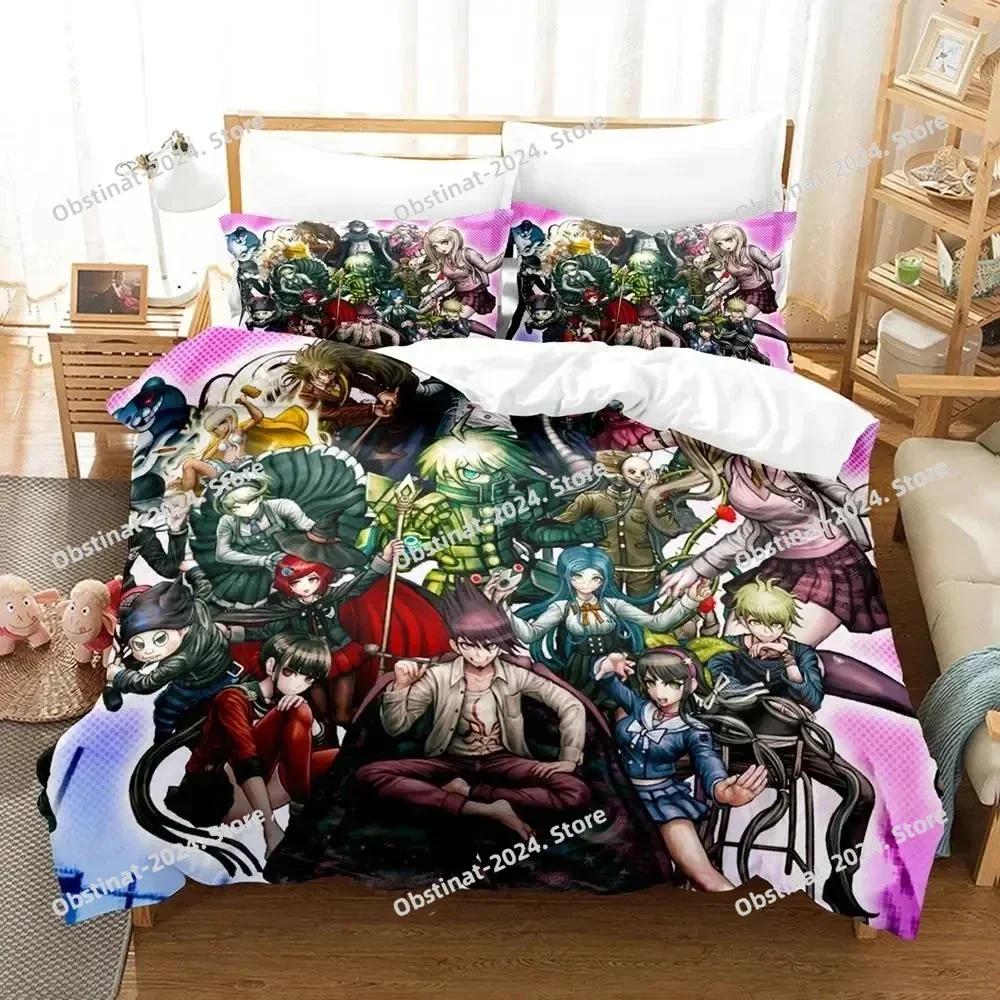 Top Anime Danganronpa V3 Chiaki Nanami Bedding Set Printed single Comforter Duvet Cover Pillow Case 3 Pieces Set Kids Adult Size