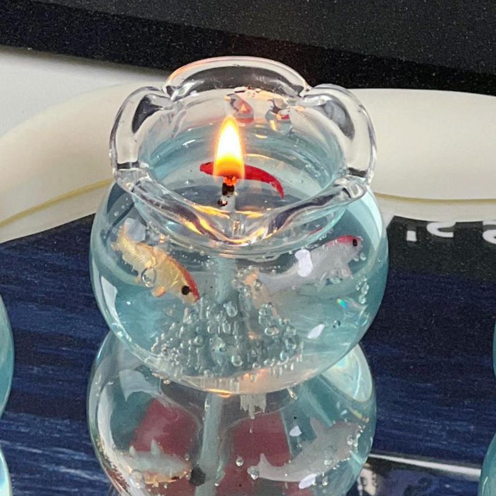 Blasen-Aquarium Fisch Aromatherapie-Kerze Niedliche Raumdeko Requisiten Geburtstagsgeschenke Bestes Freundin Geschenk