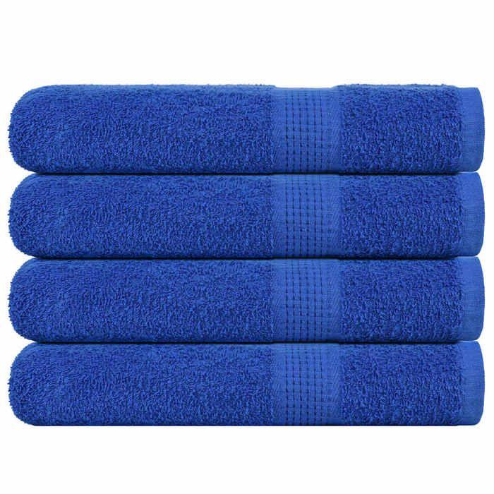 VidaXL Serviettes de sauna 4 pcs bleu 80x200 cm 360 g/m² 100% coton, serviette, serviette de bain, serviette en coton 136720
