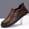 Men's Leather Shoes Handmade Moccasins Loafers Slip On Flats Walking Shoes