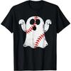 Baseball Design Halloween Costume Ghost Baseball Lover T-Shirt for Men Women Short Casual  Daily Four Seasons Tees