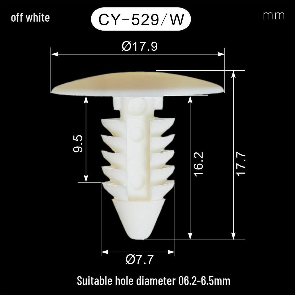 Universal Nylon Christmas Tree Car Rivet Screws