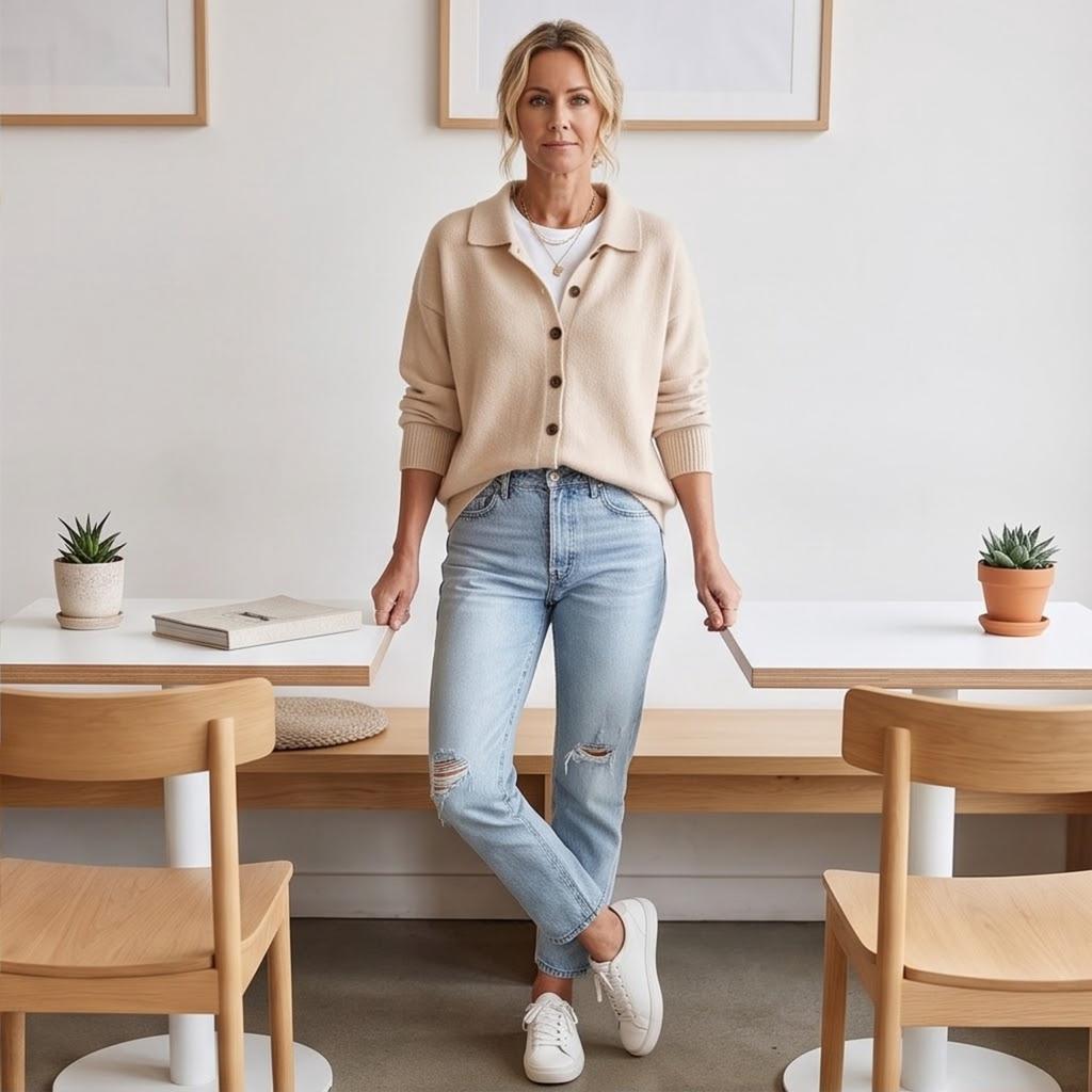 Dames gebreide vest trui met knopen aan de voorkant en reverskraag, Kleur Casual Herfst Winter