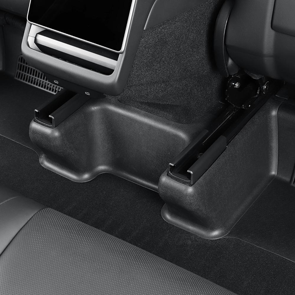 For Tesla Model Y Juniper 2025 2026 Car Front Seat Rail Protectors Anti Kick Corner Seat Wrap For Tesla Interior Accessories