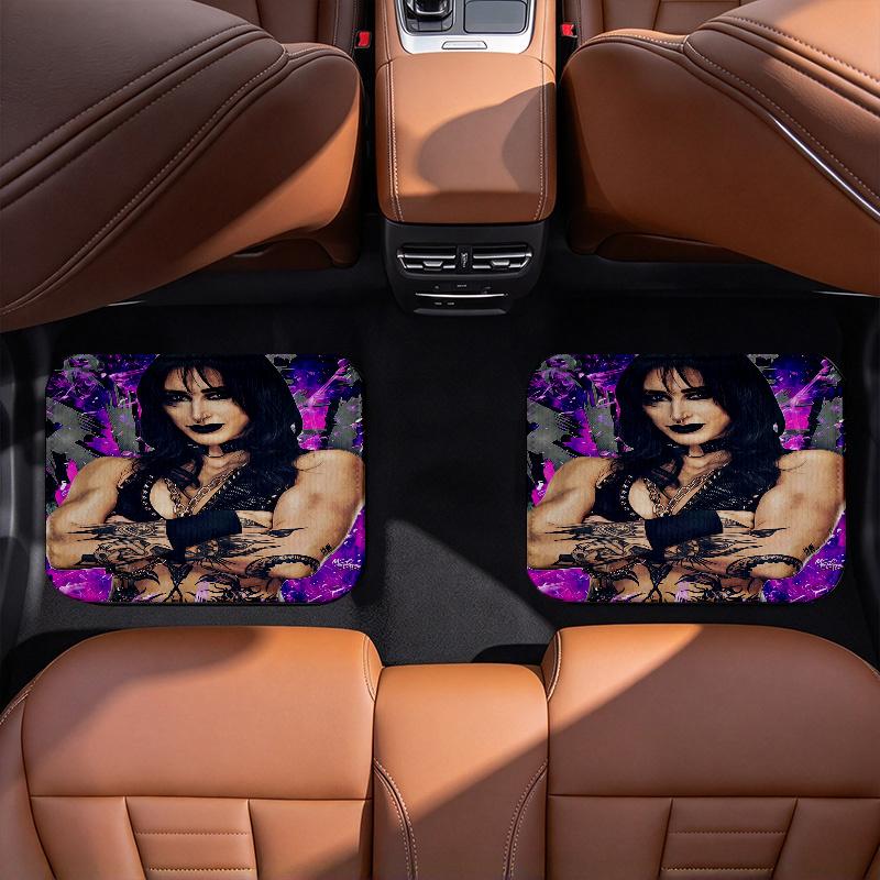 Mtdwwe Rhea R Black Full Coverage All-Season Car Floor Mats, XPE Non-Slip Wear-Resistant Textured Carpets for SUV Interiors