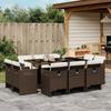 VidaXL Garden Dining Set with Cushions 11 Pcs, Patio Table and Chair, Patio Furniture 3210669