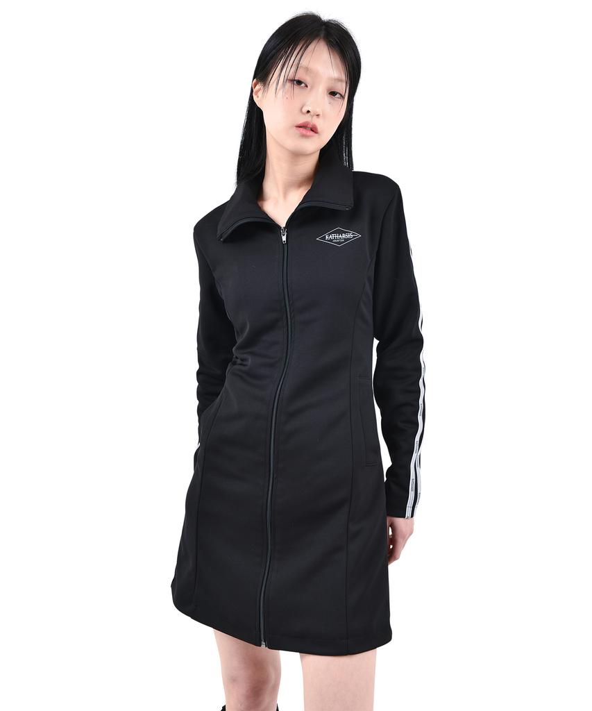 Catharsis Sporty Track Jersey One-Piece Black S M
