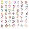 Animal Cartoon Line Stickers 50pcs Cute Decorations For Guitar Notebook Luggage Waterproof Prints