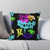 Pop Grunge Graffiti Spray Square Pillowcase Polyester Linen Velvet Printed Zip Decor Bed Cushion Cover Wholesale