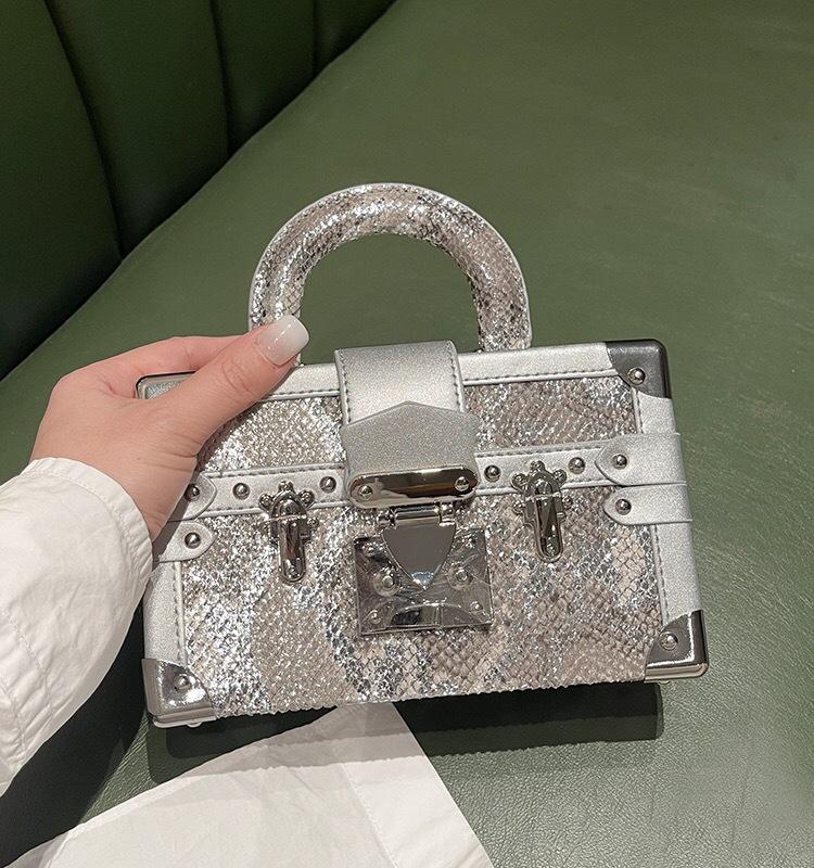 Geantă de mână de lux 2025 din piele naturală cu piele de șarpe - Stiluri cutie, de umăr și crossbody pentru femei