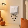 Upside Down Spider Switch Decal Halloween Web Light Sticker, Decal, Removable Creepy Wall Ornament Decals, PVC Waterproof Art for Home Bedroom
