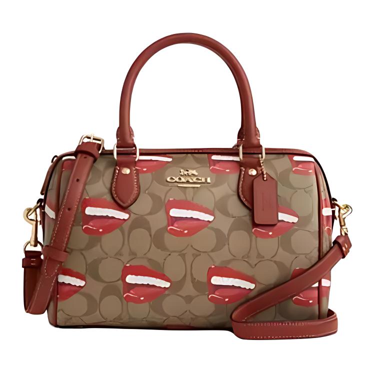 

Coach X Tom Wesselmann Rowan 25 Zipper Closure Coated Canvas And Smooth Leather Shoulder Crossbody Tote Bag Medium Women Handbags CQ033-IMRL7 Basic Set (Bag+Dust Bag)